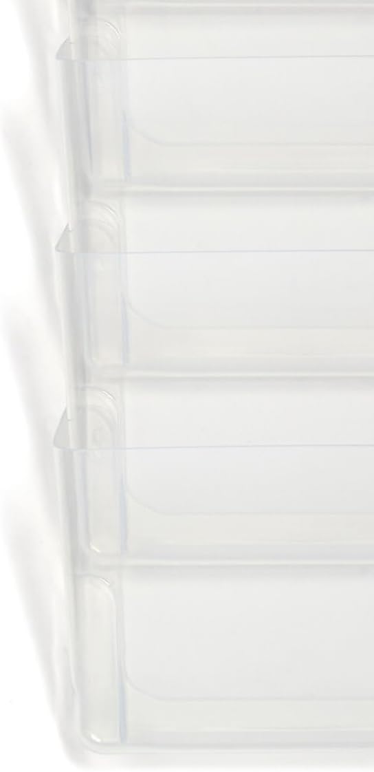 TRU RED 7‑Pocket Plastic Letter Wall File, Clear – Vertical Wall‑Mounted Organizer for High‑Capacity Mail & Document Sorting - Image 4