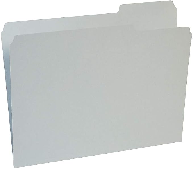 Staples Reinforced Colored File Folders, Letter Size, 3‑Tab Design, Gray, Heavy‑Duty Construction, 100/Box - Image 3