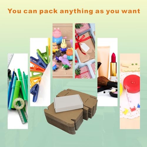 400 Pack 6x4x1'' Small Shipping Boxes, Corrugated Cardboard Mailers for Business, White (CM641-400) - Image 4