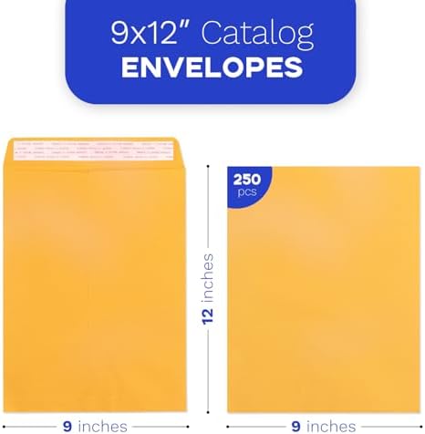Goefun 9x12 Manilla Envelopes, 250 Pack - Image 2
