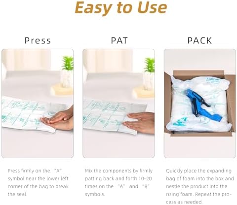 Foam Packaging Bags 26 PACK #10 Handy Foam Room Temperature Expanding Foam Bags for 8"x8"x8" Box - Image 6