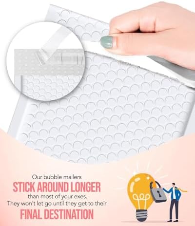 GSSUSA White Bubble Mailers 6x10 Small Padded Envelopes 1000 Pack Self-Seal - Image 5