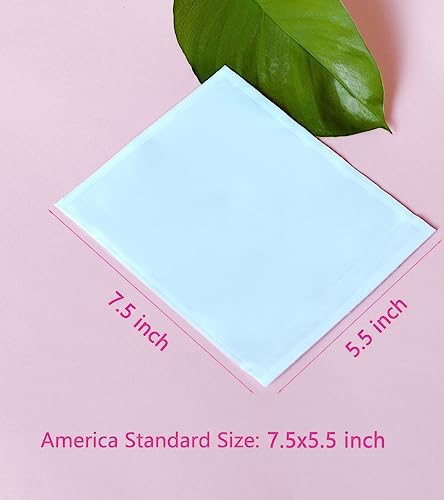 100 PCS 7.5"x 5.5" Clear Self-Adhesive Packing List Envelopes - Plastic Shipping/Mailing Pouch Enclosed Bags for Packing Slips Invoice Label - Image 4