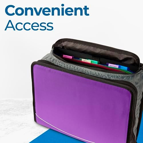 Case-it King Size 3-Ring Binder | 4-Inch Capacity | D-186 Purple - Image 6
