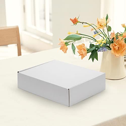 HORLIMER 12x9x3 inches Shipping Boxes Set of 20, White Corrugated Cardboard Box Literature Mailer - Image 5