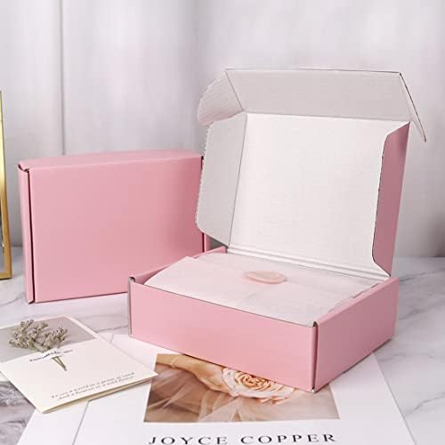 7x5x2 in Shipping Boxes for Packaging Mailing, 50 Pack Pink Shipping Box Mailers for Small Business, Recyclable Small Corrugated Coardboard Boxes - Image 5
