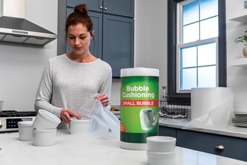Duck Brand Small Bubble Cushioning Wrap for Moving & Shipping - 30 FT Bubble Packing Wrap for Extra Protection Packaging Boxes & Mailers - Clear Bubble Roll Moving Supplies, Perforated Every 12 IN - Image 2