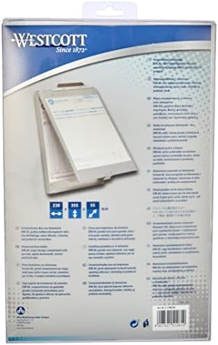 Westcott E-17003 00 Aluminium Form Holder Box, A4, Large Storage Compartment, Bottom Opening - Image 3