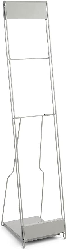 Displays2go Portable Literature Stand, Silver, 10 Pockets | For 8.5x11 Magazines, Carrying Bag Included, 54"h Floor-Standing, Tiered Design, Steel, NCYBRCHSLV - Image 5