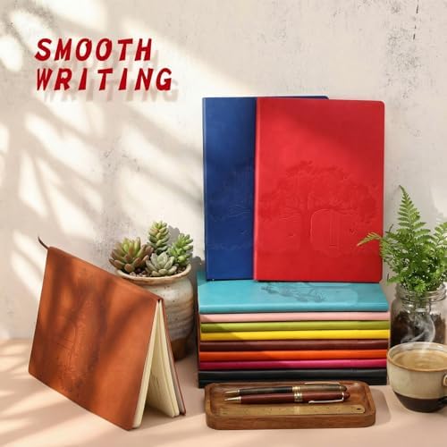 TaoBary A5 PU Leather Journals Bulk Colorful Tree Journal Notebook Soft Leather Cover Lined Ruled Writing Notebook for Back to School Office Group Team Volunteer(Bright Colors,72 Pcs) - Image 4