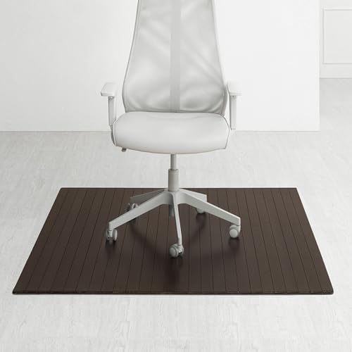 Anji Mountain 52" x 48" Bamboo Office Chair Mat for Carpet & Hardwood Floor by AnjiMountain