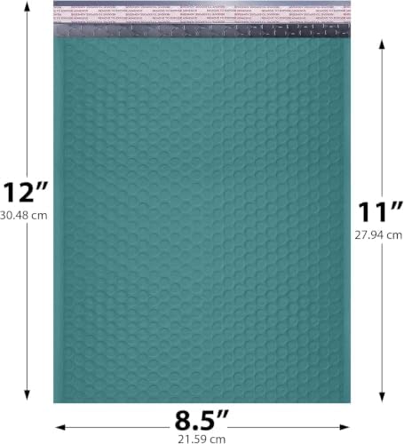 Green Bubble Mailers 8.5x12, Self Seal Poly Padded Envelopes #2, 300 Pack - Image 2