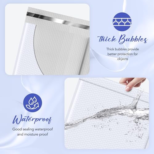 Fuxury Bubble Mailers 14.5x20" 15 Pack White Extra Large Padded Envelopes - Image 3