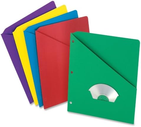 Pendaflex Essentials Slash Pocket Folder , Assorted by Pendaflex