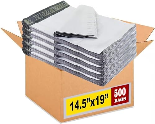 iMBAPrice 500 - 14.5x19 Premium Matte Finish White Poly Mailers Envelopes Bags (iMBA-6PM-500) by iMBAPrice