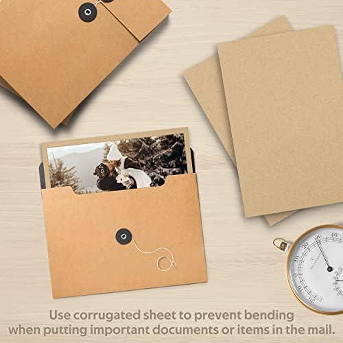 Golden State Art, 50 Pack 12x12 Corrugated Cardboard Sheet Flat Cardboard Pads Inserts, 1/16" Thick, Great for Crafts, Mailing, Packaging (Kraft Brown) - Image 4