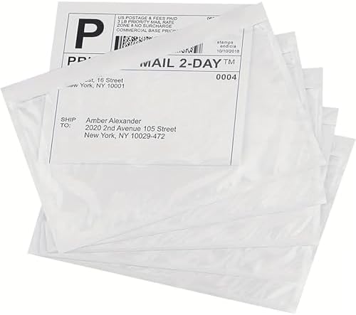 6x9 Packing List Mailing Envelopes Shipping Envelopes Packing List Clear Adhesive Shipping Label Sleeves Shipping Supplies for Small Businesses(1000 Pcs) - Image 4