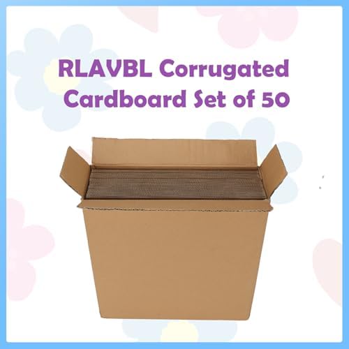 RLAVBL 50 Pack 12x12 Corrugated Cardboard Sheets, Flat Cardboard Inserts for Shipping, Mailing, Packing, DIY Crafts - Image 7