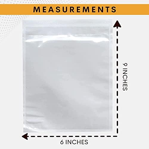 2000 Pack 6"x9" Shipping Label Sleeves – Clear Self-Adhesive Packing Slip Pouches, Waterproof Packing List Envelopes – Ideal for Shipping Documents, Mailing Labels, Invoices & Packing Slips - Image 4