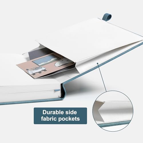 CAGIE Journal Notebook for Women Men Leather Journaling Diary Daily A5 Blue - Image 5