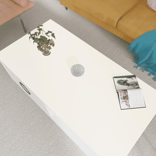 Faux Leather Table Cover,1.8mm Thick,24x60 Inch Desk Cover,Large Desk Mat,Table Protector,Table Cover Protector,Desk Protector,Table Pad,(White+White,24x60) by Zinkooat