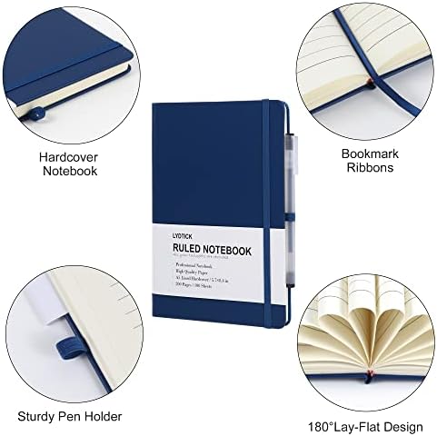 20 Pack Journals for Writing College Ruled Notebooks Journal in Bulk, Hardcover Notebooks (200Pages) for Note Talking, Lined Bullet Journals for Home School Office, 5.7"x8.4", Grey - Image 3