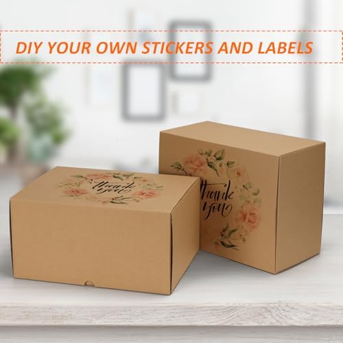 HORLIMER 12x9x6 inches Shipping Boxes Set of 15, Brown Corrugated Cardboard Box for Mailing, Packaging, Small Business - Image 4