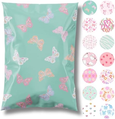 Pretty Package Store Poly Mailer 6x9, Butterfly, 100 Pack by PrettyPackageStore