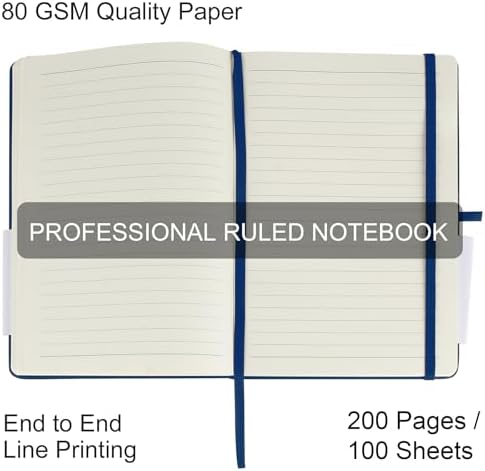 20 Pack Journals for Writing College Ruled Notebooks Journal in Bulk, Hardcover Notebooks (200Pages) for Note Talking, Lined Bullet Journals for Home School Office, 5.7"x8.4", Navy - Image 4