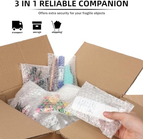 Frienda 300 Pcs Self Adhesive Bubble Bags Packing Pouches, 4" X 6" - Image 6