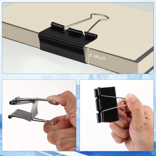 Jetec 100 Pcs Extra Large Binder Clips 2 Inch Binder Clips Bulk, Black - Image 5