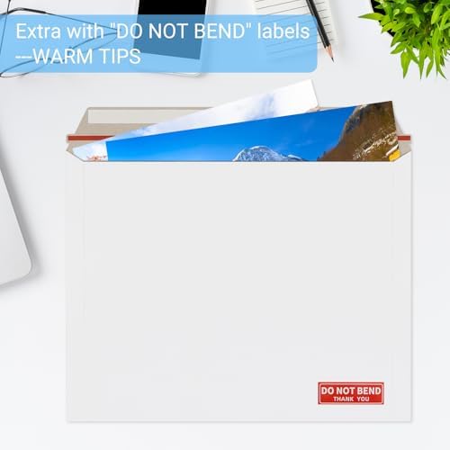 zmybcpack 50 Pack 11x14 inch White Rigid Mailer, Self Seal Document Mailers - Image 4