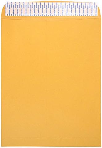 JAM PAPER 11 1/2 x 14 1/2 Open End Catalog Commercial Envelopes - Brown Kraft Manila - Bulk 500/Box by JAMPaper