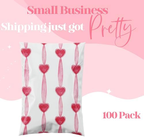 Pretty Package Store Poly Mailers 10x13, Valentines Day, 100 Pack - Image 4