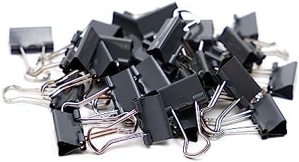 JAM PAPER Colorful Binder Clips - Extra Small - 3/5 Inch (15 mm) - Grey Binderclips - 30/Pack - Image 7