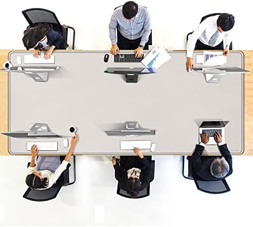 CENNBIE MAX200 78.7" x 39.4" Leather Desk Mat, Extra Large Desk Pad Blotter Protector, Extended Table Pad, Waterproof PU Leather Desk Mat on top of desks Large for Office and Home (Cream) - Image 5