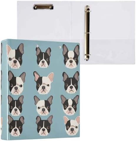 3 Ring Binder 1.5 Inch Clipboards Binders with Interior Pockets Round Ring Binder for Office Supplies and School by KICPOAY