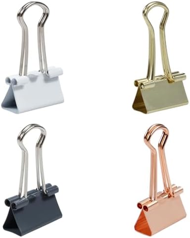 JAM PAPER Colorful Binder Clips Assortment - Small - 3/4 Inch (19 mm) - Assorted Business Colors - 100 Binderclips/Pack - Image 2