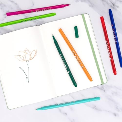 PAPERAGE Blank Journal Notebook, (Raspberry), 160 Pages, Medium 5.6 in x 8 in - 100 GSM Thick Paper – Hardcover Journaling Notebook for Work, School, Note Taking or Sketching - Image 6
