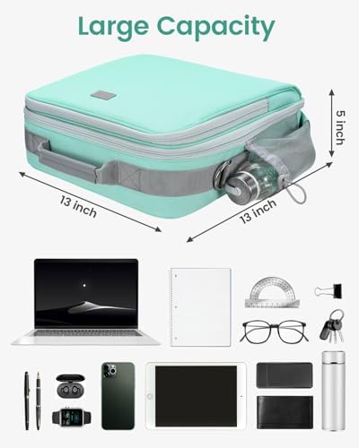 Zipper Binder 3 Inch D-Ring 3 Ring with Water Bottle Holder - Image 5