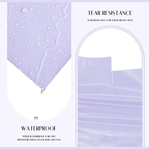 Metronic Large Poly Mailers 14.5x19 50PC Clothes Shipping Bags Lilac Purple - Image 3
