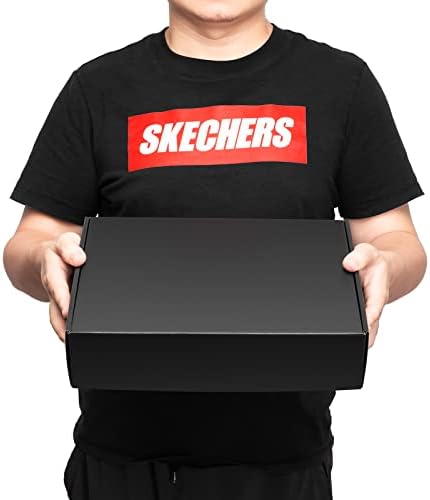 Mcfleet 13x10x3" Black Shipping Boxes - Corrugated Cardboard Mailing Box Packaging for Small Business - Tab Locking Literature Mailer Boxes Flat Shipping Boxes Empty Gift Packing Boxes Supplies 24 - Image 6