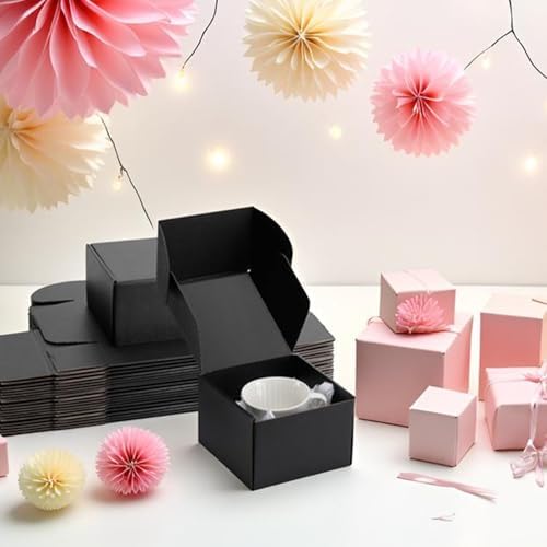 6x6x4 inch Black Shipping Boxes for Small Business- Set of 25 - Image 6