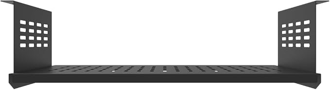 17" Under Desk Computer Mount for Small Form Factor Computers | SFF and PCs Mount Compatible with Laptop PlayStation 4 PS4 Slim PS4 Pro Gaming, Usage Space 17.3" W x4"H x 12" D (4inch High) - Image 8