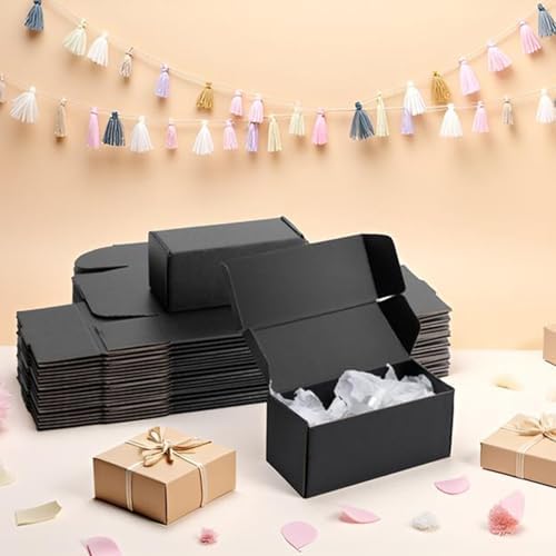 7x3x3 inch Black Shipping Boxes for Small Business- Set of 25 - Image 6