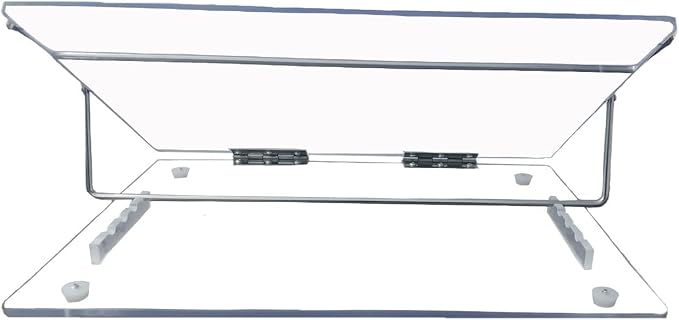 Table Top Elevator, Adjustable in Line Document Holder Ergonomic Slanted Writing and Reading Stand for Desktop (Transparent Clear, 12 x 16 inch) - Image 7