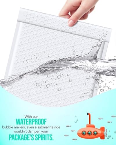 GSSUSA White Bubble Mailers 10.5x16" 250 Pack Padded Envelopes Self Seal（ - Image 5