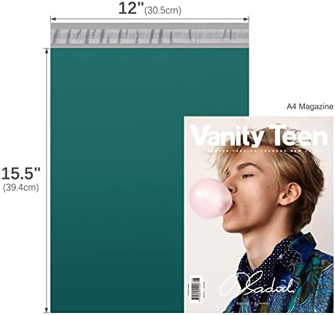 Fuxury Poly Mailers 12x15.5 100 Pcs, Waterproof Shipping Bags for Clothing - Image 2