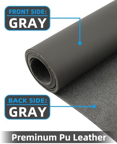 Leather Desk Pad Protector,48"x 17"Desk Mat Large, Mouse Pad, Non-Slip PU Leather Desk Blotter,Waterproof Desk Pad for Office/Home(Dark Grey) - Image 2