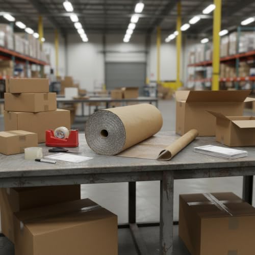 48" x 125' Small 3/16" Kraft-Backed Bubble Roll - Image 3